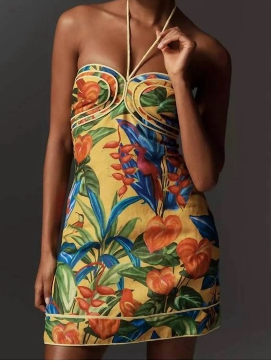 FARM Rio Dresses & Skirts - Farm Rio Bright Nature Mini Dress